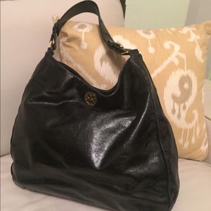 Tory Burch | Black Patent Leather - Hobo Bag